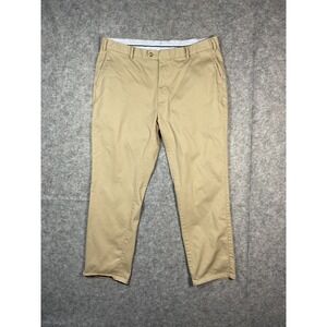 PETER MILLAR Mens Khaki Chinos Dress Pants Size 40X30 Straight Fit